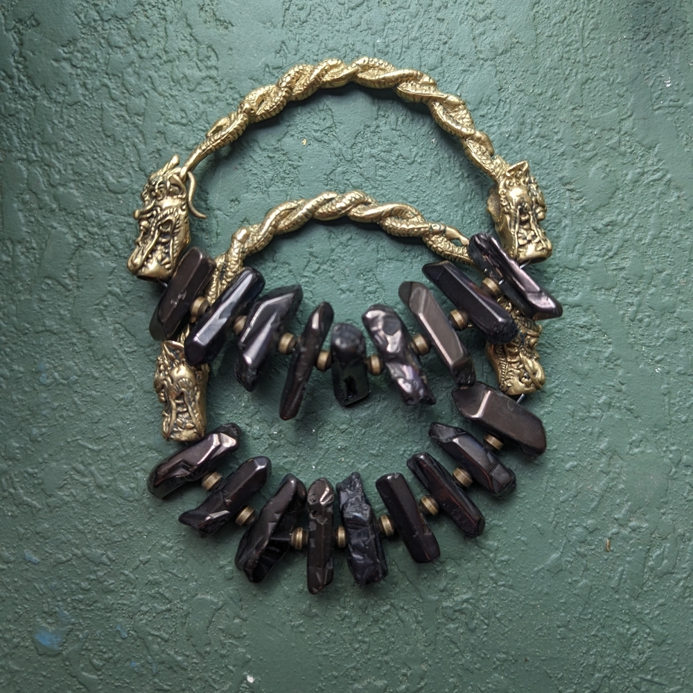 Diablo Organics Dragon Hoops - Pyrite Crystal